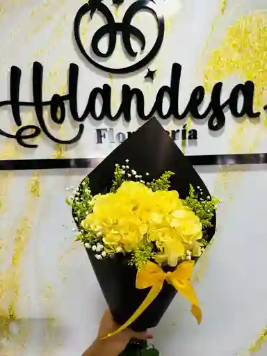 Bouquet En Hortencia Amarilla