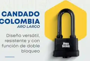 Candado Laminado Resistente Al Agua 50mm Aro Largo