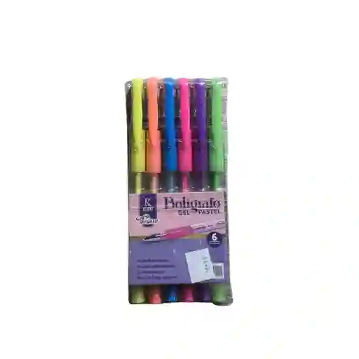 Boligrafo Tp Gel Neon Y Pastel *6 Klipp