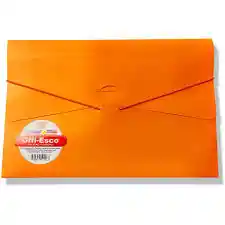Carpeta Seguridad Oficio Con Caucho Naranja