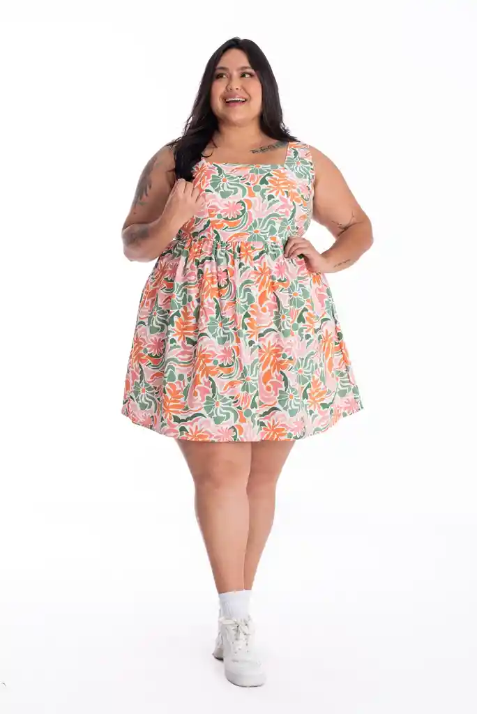 Vestido Lirio Estamp Flores T16