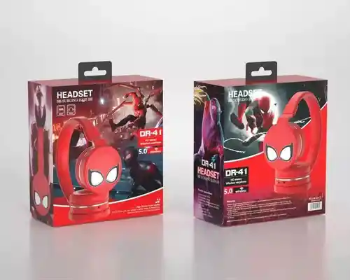 Audífonos Diadema Bluetooth Spiderman Hombre Araña Dr-41