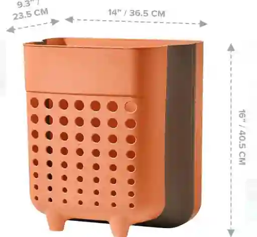 Cesta De Almacenamiento Plegable Canasta Adhesiva