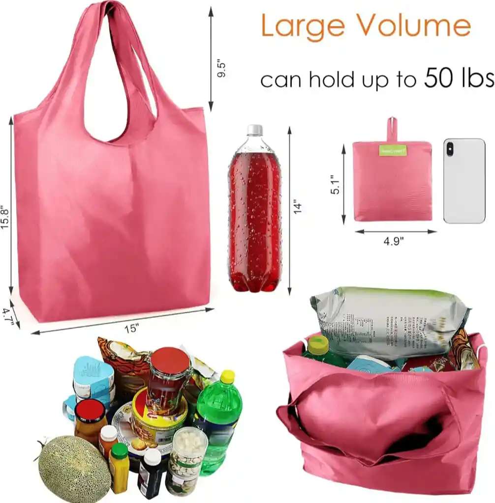 Bolso Plegable Flexbag Rosa
