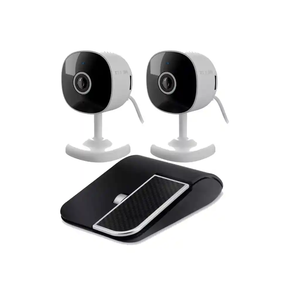 Combo Pack Camaras X2 Y Mouse Para Tu Seguridad Y Comodidad