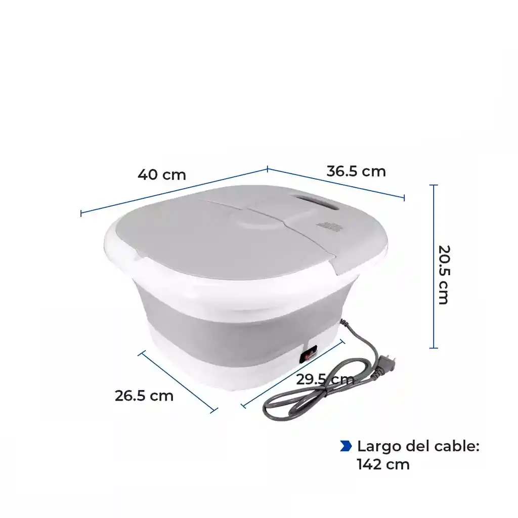 Masajeador Spa Para Pies Plegable Hidromasaje Compacto