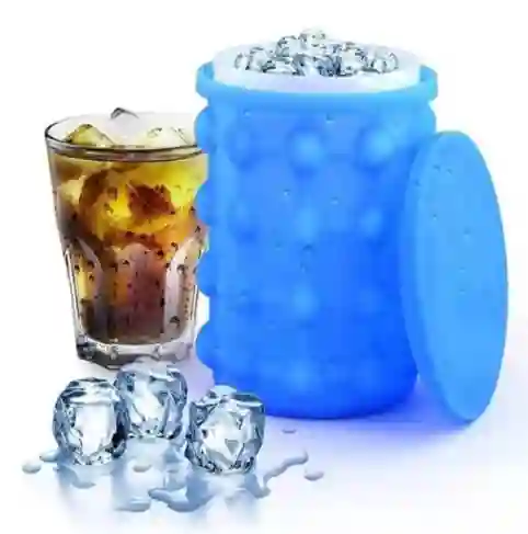 Molde Siliconado Para Cubos De Hielo Cubeta Portátil