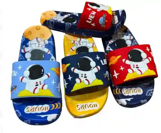 Chancla Sandalia Talla 35 Capellada Astronauta Niño