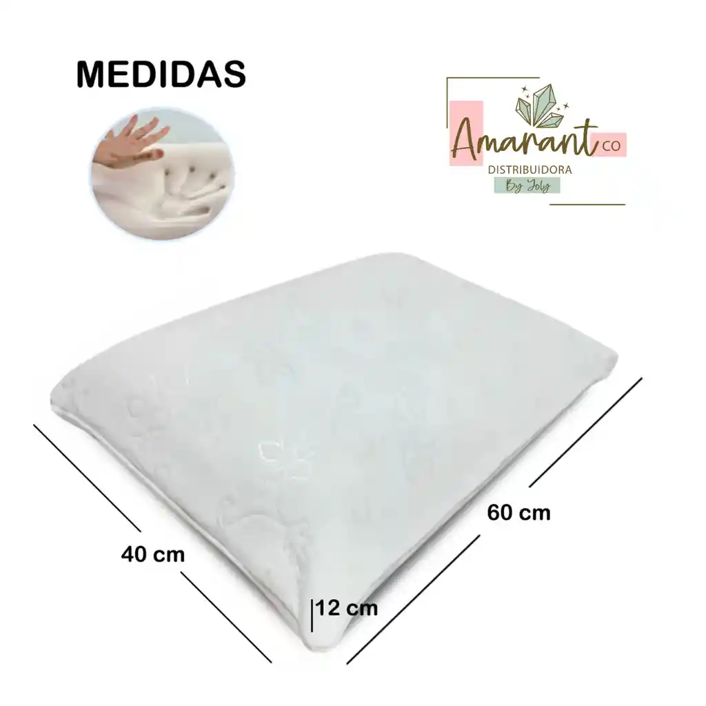 Set X2 Almohadas Memory Foam Clasica