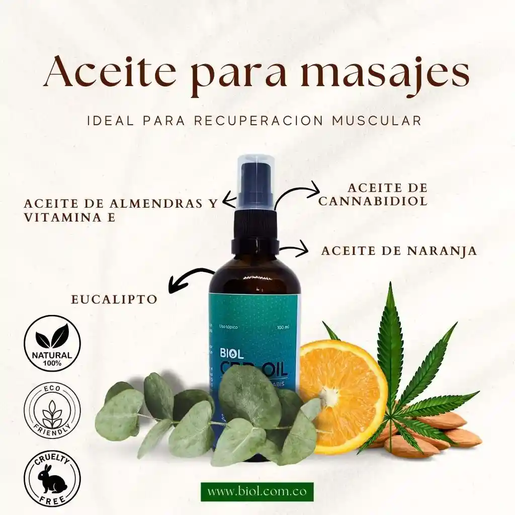 Aceite Emoliente Para Masajes Corporales