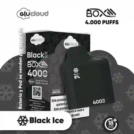 Vapper Glucloud Box Black 4000 Puff