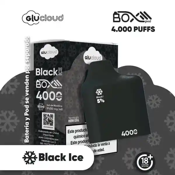 Vapper Glucloud Box Black 4000 Puff