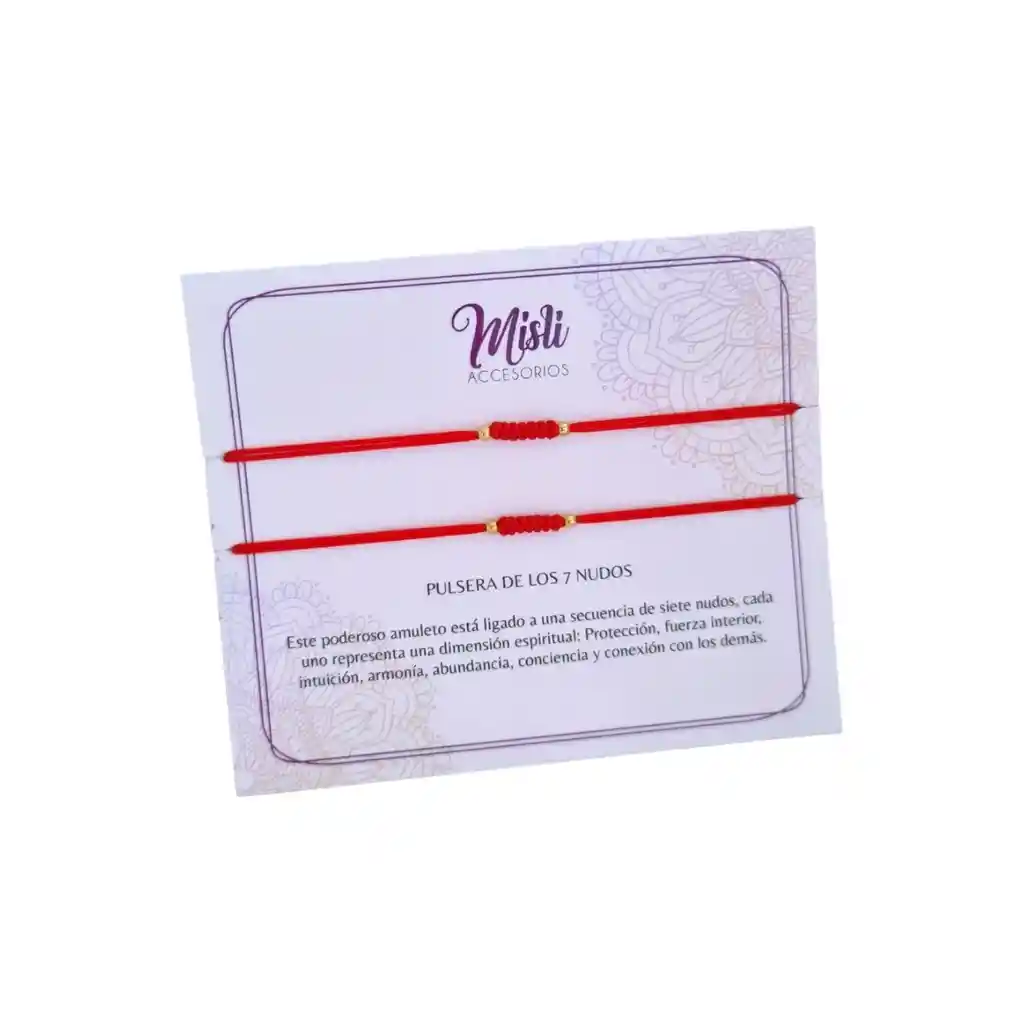 Set Pulseras De Protección 7 Nudos Para Compartir