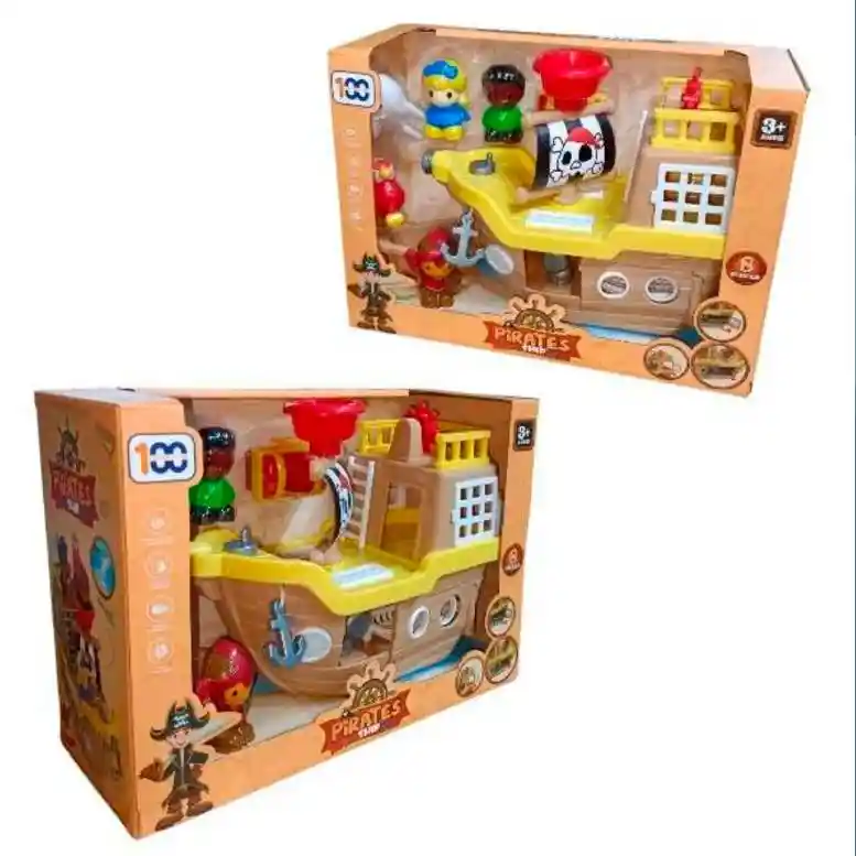 Barco Pirata Infantil Caja