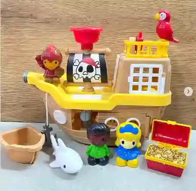 Barco Pirata Infantil Caja