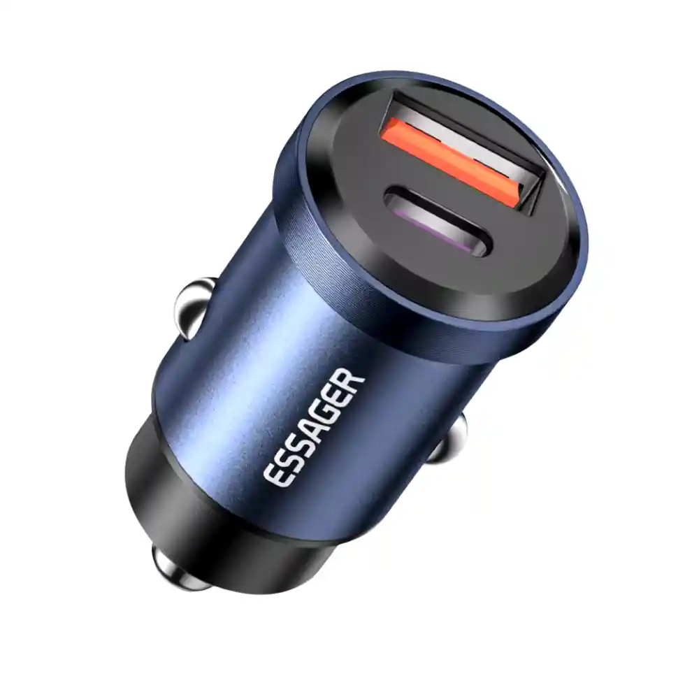 Cargador Carro Usb Tipo C Carga Rapida Iphone Samsung Huawei