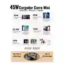 Cargador Carro Usb Tipo C Carga Rapida Iphone Samsung Huawei