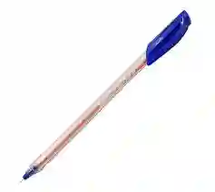 Lapicero Azul Offi-esco Semi Gel Punta Fina 076 Con Tapa