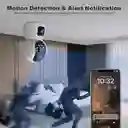 Cámara De Seguridad Para Interiores De Doble Lente 3mpx 2 En 1