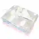 Cobija Ovejera Gris Estampado Nubecitas Para Bebé, Hecha En Algodón Transpirable E Hipoalergénico, Afelpado, Material Suave Y Cálido