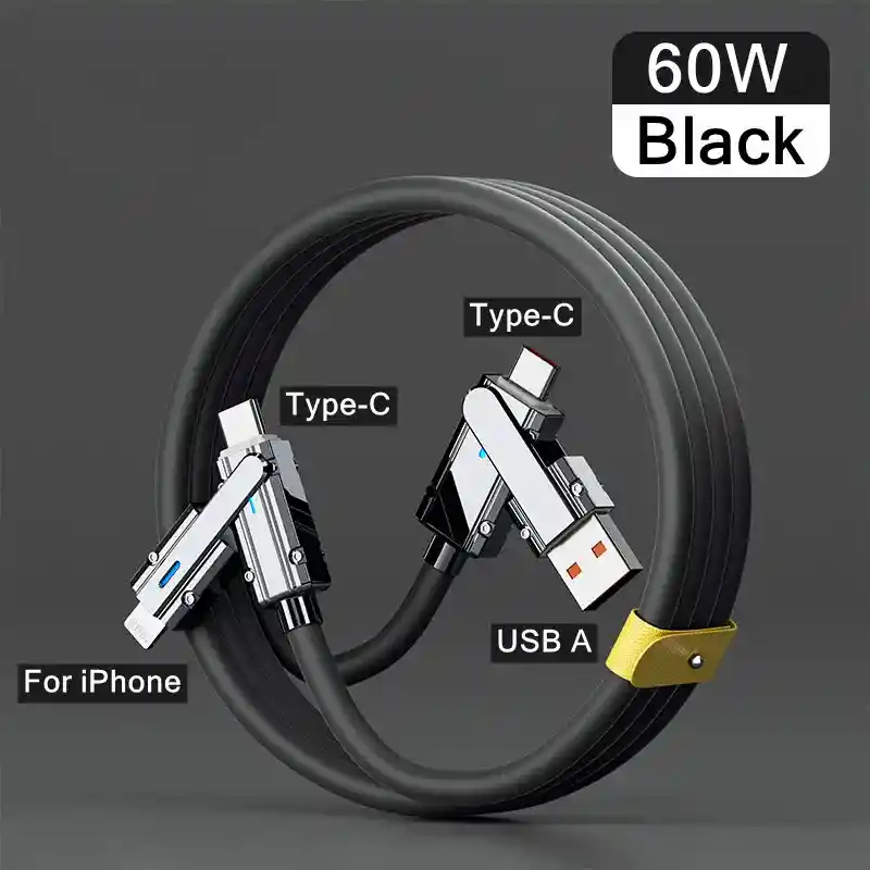 Cable De Carga Rápida Usb 60w Tipo C