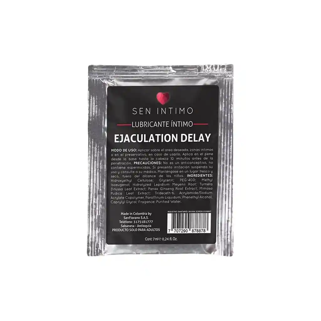 Retardante Ejaculation Delay Sen Sachet 7ml