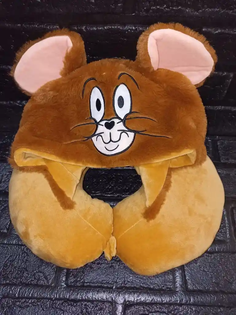 Peluche Cojín Cuello Con Gorro Jerry