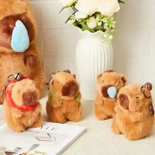 Llavero De Peluche De Capybara, Realista Capibara