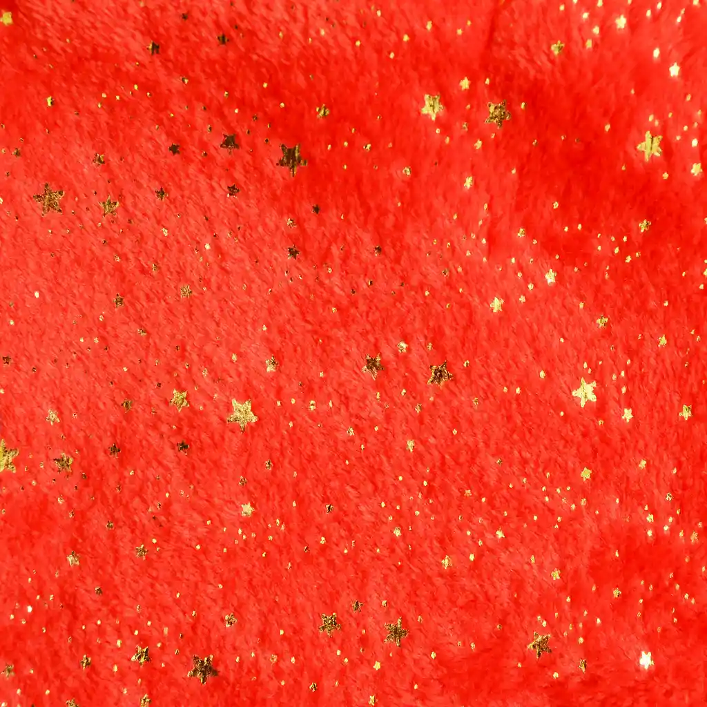 Capa 4xl Roja Estrellas Doradas Navidad