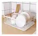 Platero Escurridor Organizador De Loza Basic Home Metalico Con Bandeja Tabla Para Picar Multifuncion