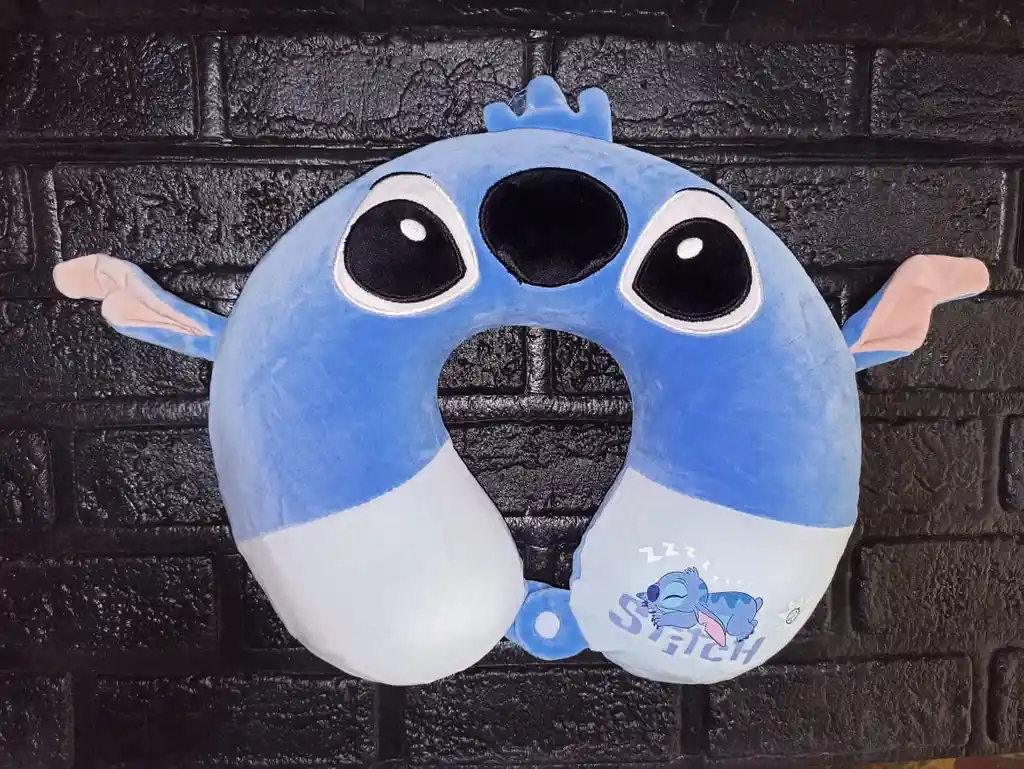 Peluche Cojín Cuello Stich Azul