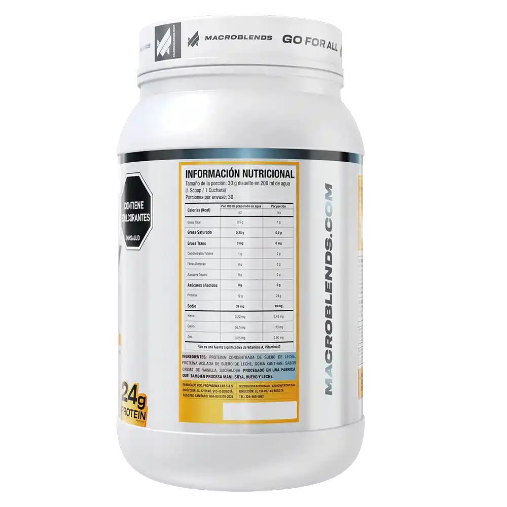 Proteina Whey Blend 30 Serv Sabor Vainilla