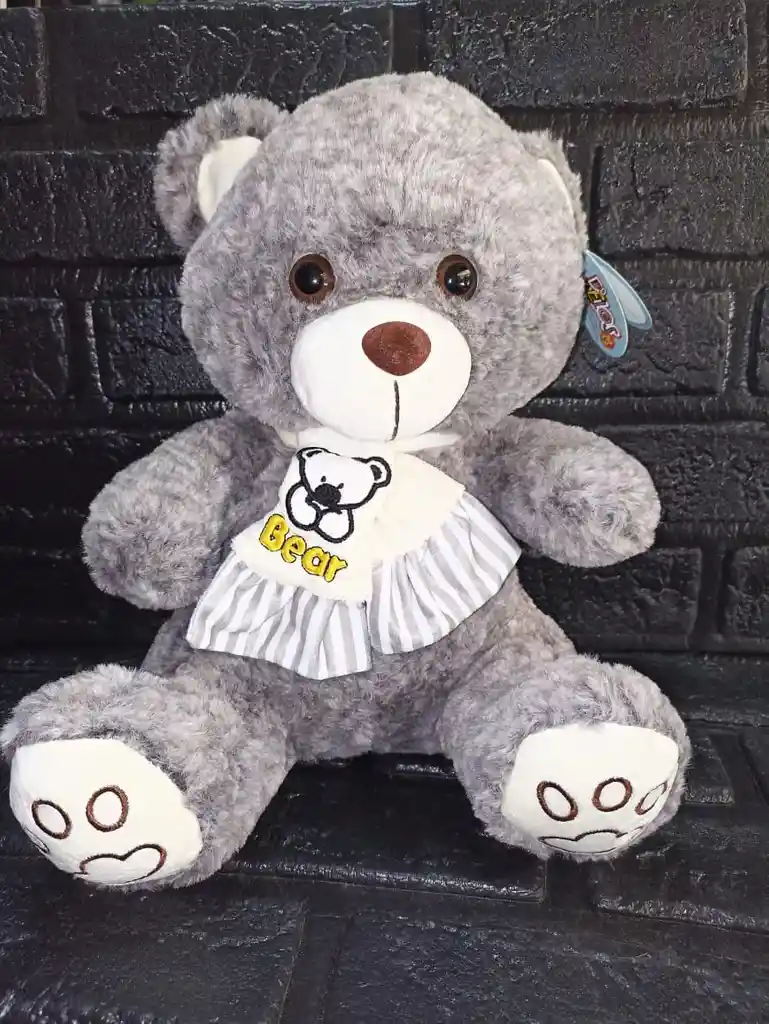 Peluche Oso Gris 37cm
