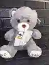 Peluche Oso Gris 37cm