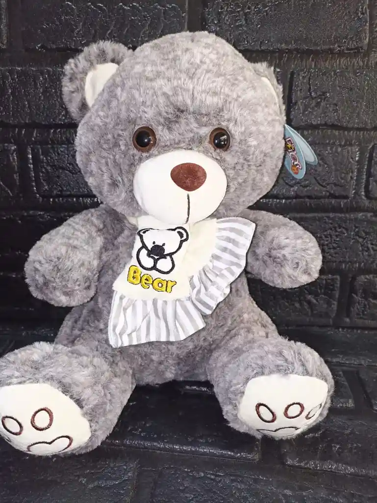 Peluche Oso Gris 37cm