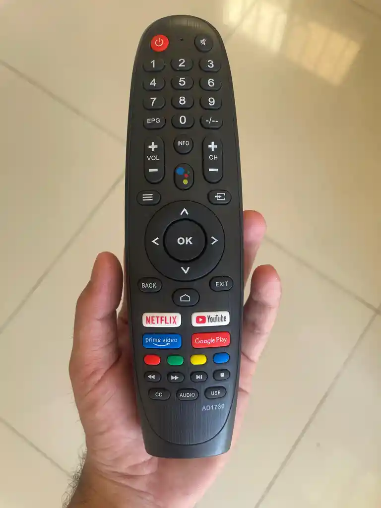 Control Remoto Smart Tv Caixun, Exclusive Sin Comando De Voz, Ad1736 Repuesto, Reemplazo