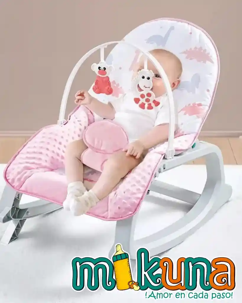 Silla Mecedora Con Vibracion Rosa