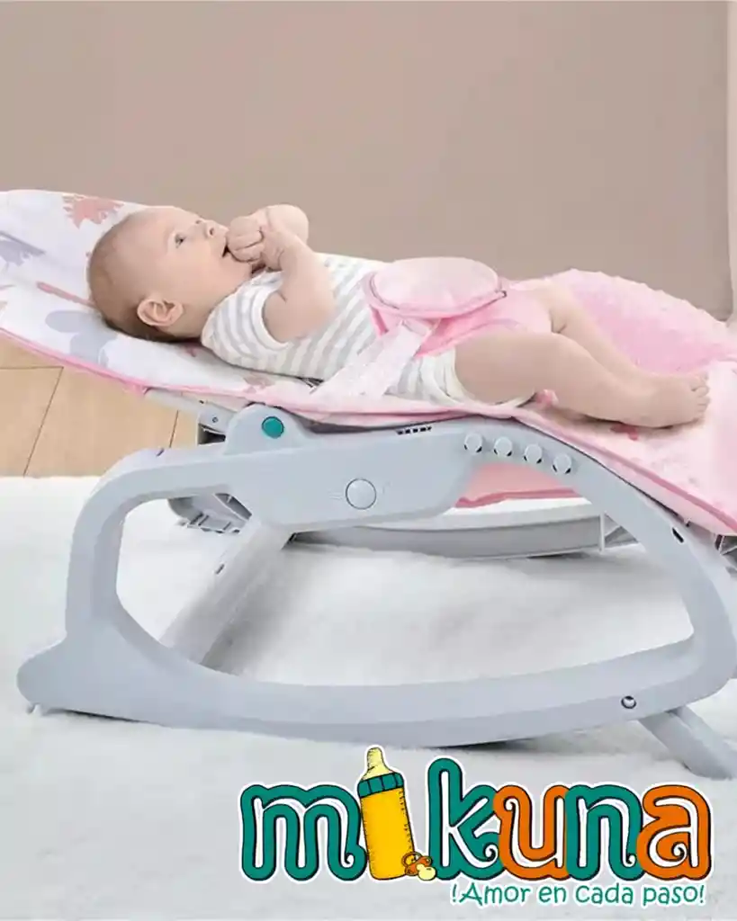 Silla Mecedora Con Vibracion Rosa