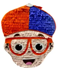 Piñata Fiesta Blippi Infantil Papel Cumpleaños