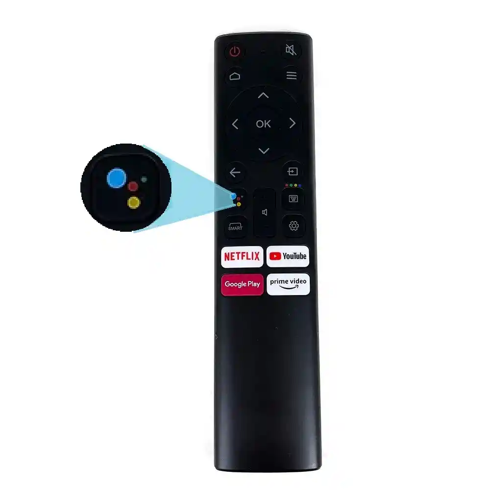 Control Remoto Compatible Con Kalley K Atv Smart Tv 1693 Con Comando De Voz Repuesto, Reemplazo