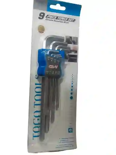 Llave Bristol X 9 Piezas Larga 1.5/10 Togo Tools