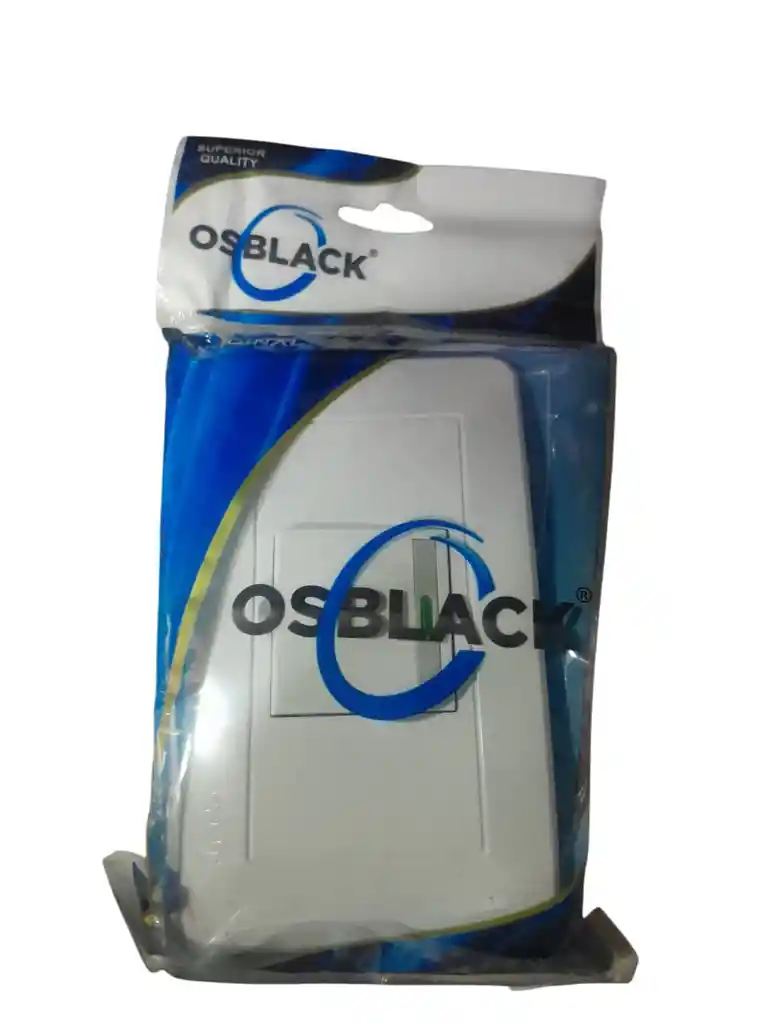 Interruptor Osblack Sencillo Blanco Incrustar