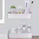 Soporte Rectangular Organizador Baño Pared Adhesivo