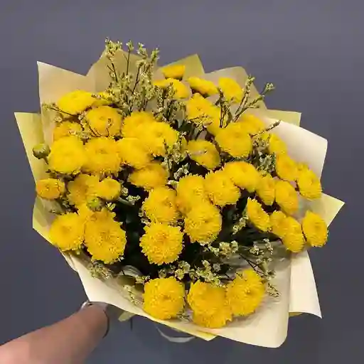 Bouquet De Crisantemos Amarillos