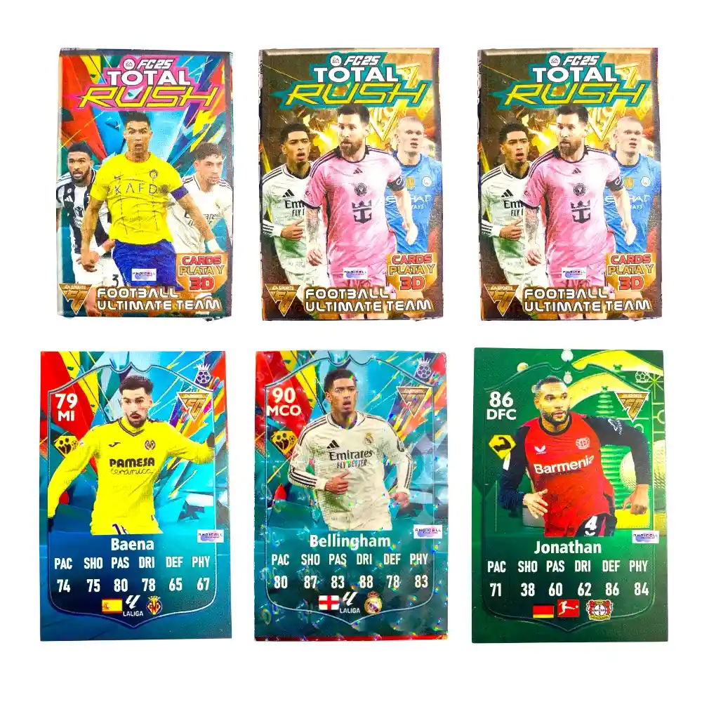 150 Cartas Fútbol Fc25 Total Rush Coleccionables