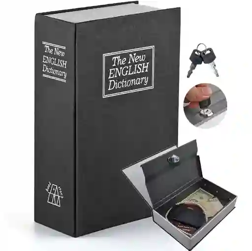 Caja De Seguridad En Forma De Libro Para Ocultar Valores