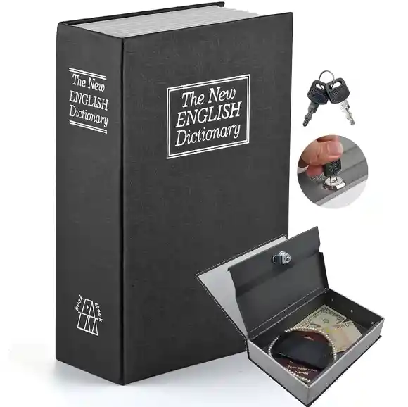 Caja De Seguridad En Forma De Libro Para Ocultar Valores