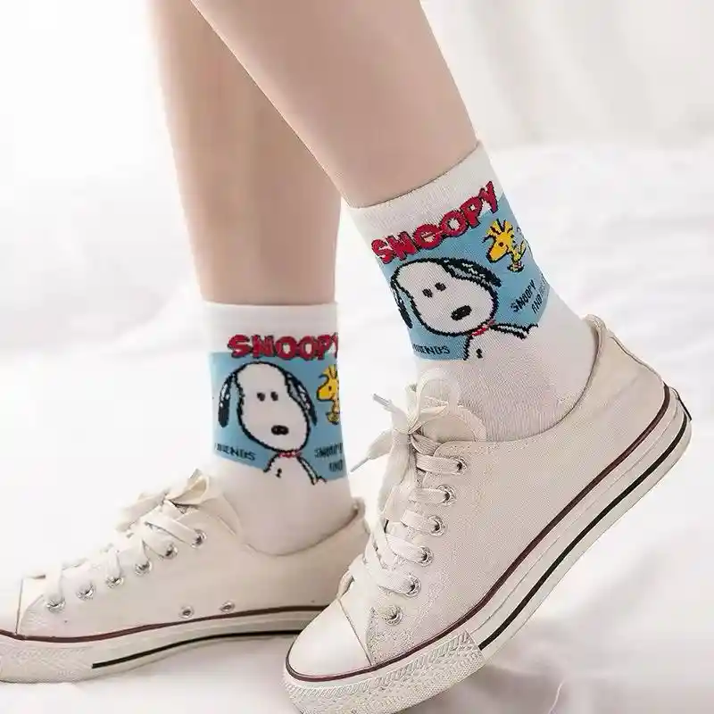 Medias Largas Snoopy (negro)