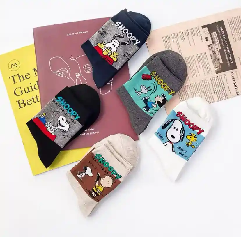 Medias Largas Snoopy (gris)