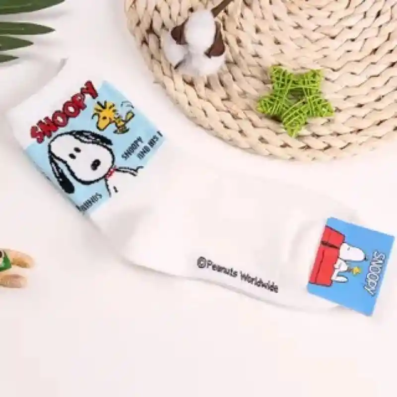 Medias Largas Snoopy (blanco)